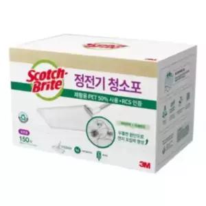 3M 스카치브라이트 표준형 올뉴 재활용 PET 정전기 청소포 대용량 150매