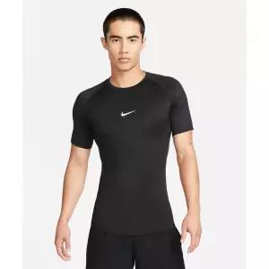 [공식매장정품] 나이키 NIKE 프로 드라이 핏 타이트 반소매 피트니스 탑 M - 블랙:화이트 FB7933-010