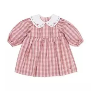 핑크체크긴소원피스 (MKFTOP03)GN