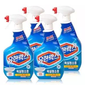 유한락스 욕실청소용 600ml x 4개