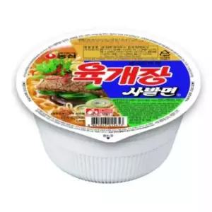 농심 육개장사발면 12개 24개 작은컵 컵라면 혼밥
