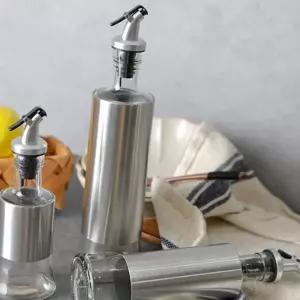 (다올)유리 오일병 고급 스텐 양념통 3사이즈 중 350ml