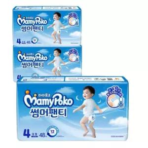 마미포코 썸머팬티 남아용 팬티 4단계 대형 48Px3팩