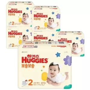 하기스 NEW 보송보송 밴드형 2단계 남여공용 68Px6팩