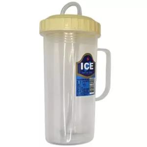 덕신화학 빨대컵 500ml 온가족 손잡이 다회용컵 색상랜덤 1개