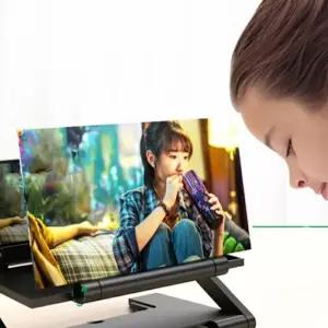 높이조절 고화질 스마트폰 휴대폰 확대 스크린 거치대 LW80F14E Dock 화이트