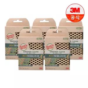 [3M]그리너클린 옥수수 3중 그물망사 수세미 2입 5개