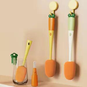 당근 텀블러 컵 세척솔 세척브러쉬 텀블러솔 컵세척솔/설거지솔/컵수세미/젖병/스펀지/물통/물병/닦는솔
