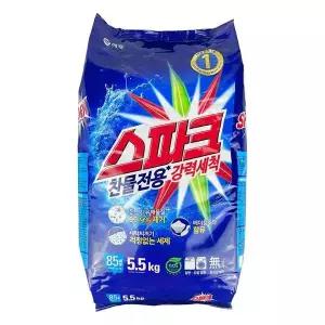 [엄지척]스파크 259MDT15 분말세제 일반 드럼겸용세제 5.5kg 리필 - O