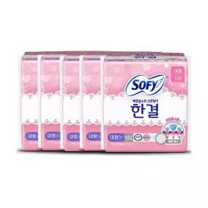 쏘피 바디피트 한결 보송보송 생리대 대형 10P 5개 GST MNS