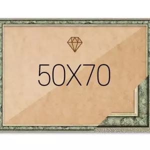 보석십자수액자 50x70 고급형 슬림 LWCB07D6 앤틱그린 보석비즈십자수액자