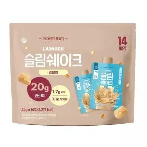 랩노쉬 슬림쉐이크 45g x 14개 인절미 맛 건강한 다이어트 쉐이크