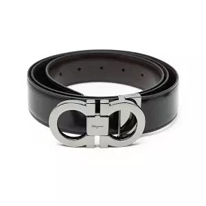 라프리마 [FERRAGAMO] 페라가모 남성 더블 간치오 버클 벨트 67-9535-00 644557