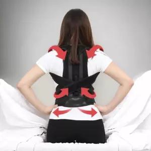 말린어깨 자세교정밴드 허리벨트 (메쉬블랙) 바른자세밴드 어깨보정밴드 굽은등교정기 교정벨트