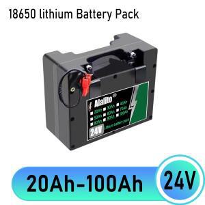 전동 휠체어용 24V 특수 배터리 20Ah-100Ah 2A 충전기가 포함된 고용량 18650 리튬 이온 팩