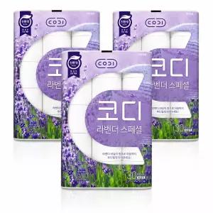 코디 라벤다 스페셜 30m 30롤 3팩