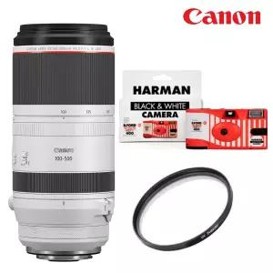 (캐논천국) 정품 RF 100-500mm F4.5-7.1L IS USM +77mm 필터+포토리뷰시 흑백 일회용카메라 [미개봉새상품,재고보유] 빛발송