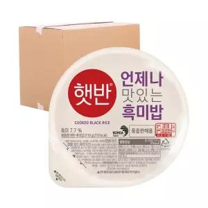 [무료배송] CJ 햇반 흑미밥 210g 36입