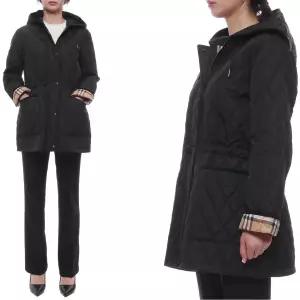 [버버리](마산점) 25FW 여성 퀼팅 후드 재킷 (8110531 BLACK SAND 25F)