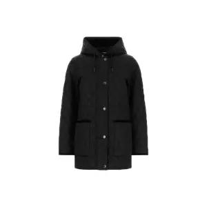 [BURBERRY] 26SS 브롬리 BROMLEY 다이아몬드 퀄팅 후드 자켓 블랙 8110531