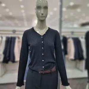 [시슬리]러플 브이넥 가디건 (SAKCC5631 블랙,그레이)_DJ