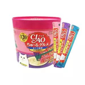 이나바 CIAO 츄르 구루메 고양이 간식 참치 해산물 버라이어티 120P