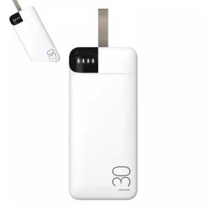 육랴 30000mAh C타입 USB 2포트 동시 출력 M-P30000 출퇴근보조배터리 핸드폰보조배터리