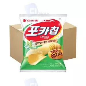 오리온 포카칩 어니언 137g 12봉 1박스 양파 봉지스낵