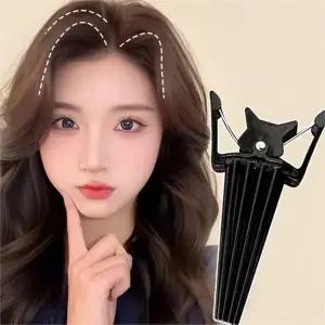 셀프 헤어 집게 데일리 가르마 휴대용 앞머리 볼륨 핀 간편 머리띠 구르프 정수리 빗살형 뿌리 미용 도구