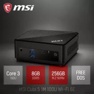 ⓒ MSI Cubi 5 1M 100U Wi-Fi 6E C3-100U 8GB 256GB / 산업용 주식용 기업용 작고 가벼운 초소형 미니PC