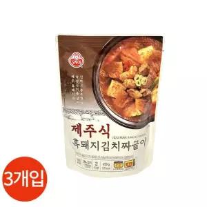 오뚜기 제주식 흑돼지 김치짜글이 450g x 3개