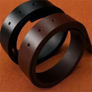 소고기 벨트 끈 이탈리아산 소가죽 허리띠 이탈리아 통가죽 벨트 끈 교체 버클용 33mm 남성 여성