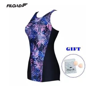 FILOAD 필로드 1부 여성 실내수영복 FLOS-455 팜트리딥네이비