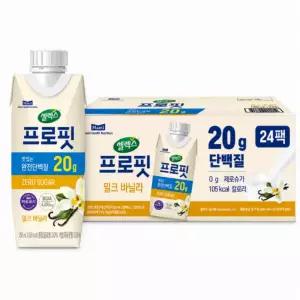 셀렉스 프로핏 밀크 바닐라 단백질음료 250ml 24팩