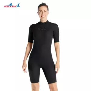 서핑슈트 3MM 따뜻한 잠수복 여성 방한 점프슈트 반팔 래시가드 도톰 서핑 수영복 심쿵해외구매