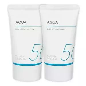 미샤 올 어라운드 세이프 블록 아쿠아 선젤 썬크림 50ml SPF50+ 2개