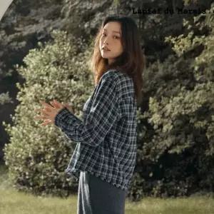 라삐아프 26FW 프린지 멀티 체크 아우터 셔츠 1종