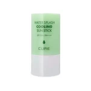 김정문알로에 큐어 워터 스플래쉬 쿨링 선스틱 23g(SPF50+) 연두스틱 얼음자차 1개 Ss