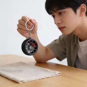 [하프클럽/]자동차 휠 바퀴 차량 액세서리 열쇠고리 가방 장식용 포인트 아