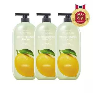 엘지생활건강 온더바디 더내추럴 바디워시 레몬향 900g x 3개
