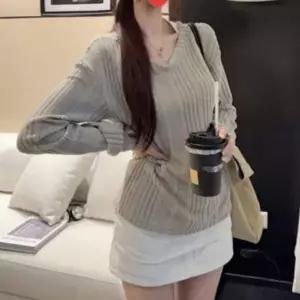 데일리룩 앞뒤로 착용 가능한 투웨이 니트 가디건 반팔니트 가디건 여름니트 슬림핏