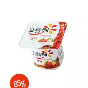 빙그레 요플레 딸기 85g 16개 홈베이킹