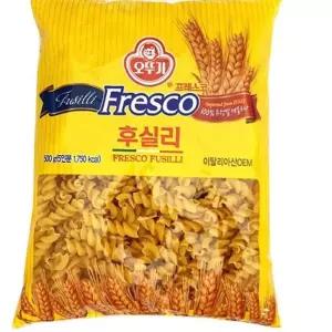 오뚜기 프레스코 듀럼밀 후실리 500g 파스타면 토마토스파게티소스 LW9878AA 파스타스파게티 페투치니면