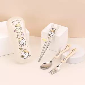 BUyuS 먼작귀 익스슬림 스푼포크 킨더젓가락 케이스 4P세트  buyus 굿딜 브이숍 illo001