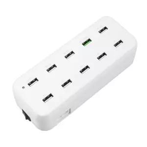 멀티충전기 Coms 10포트 White QC 2.0 LS415