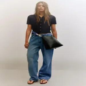 ZARA 스트랩 디테일 버킷백 - 블랙 6071/810/800