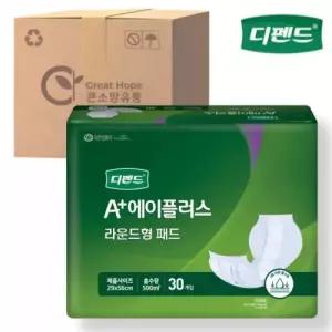디펜드속기저귀 에이플러스 라운드형 패드 30개 6팩 박스