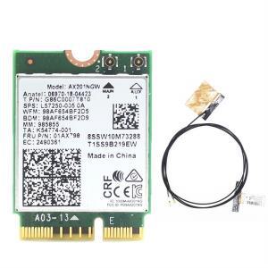 듀얼 안테나가 포함된 AX201NGW WiFi 카드 M.2 CNVio2 Windows 10용 2.4GHz/5GHz -Y18A
