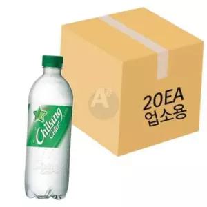 TBZ 롯 데칠성 업소용 칠성 사이다 500ml 페트 20개입 (1BOX) 탄산음료수 사무실음료