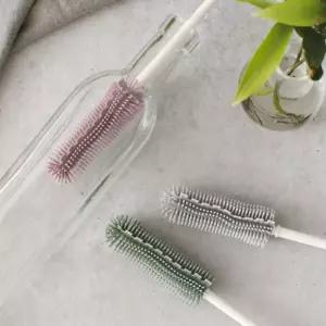 실리콘 병솔 입구좁은 세척 패트 오일 닦는솔 브러쉬 실리컨 실리 용품 보온 좁은